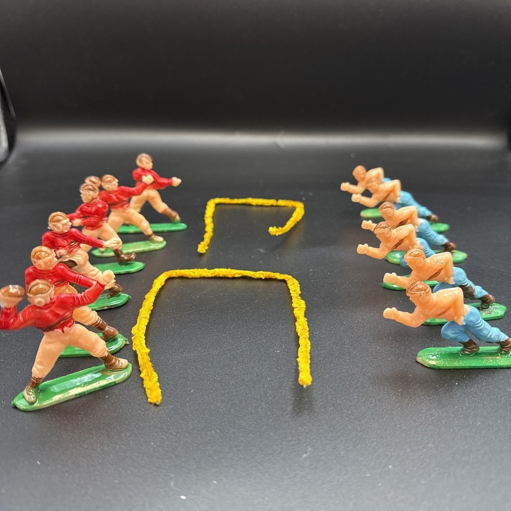 Vintage‎ Football Rugby Players Cake Topper Figures Made In Hong Kong